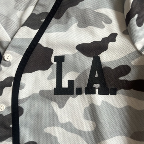 Grey baseball jersey style top - Picture 2 of 4